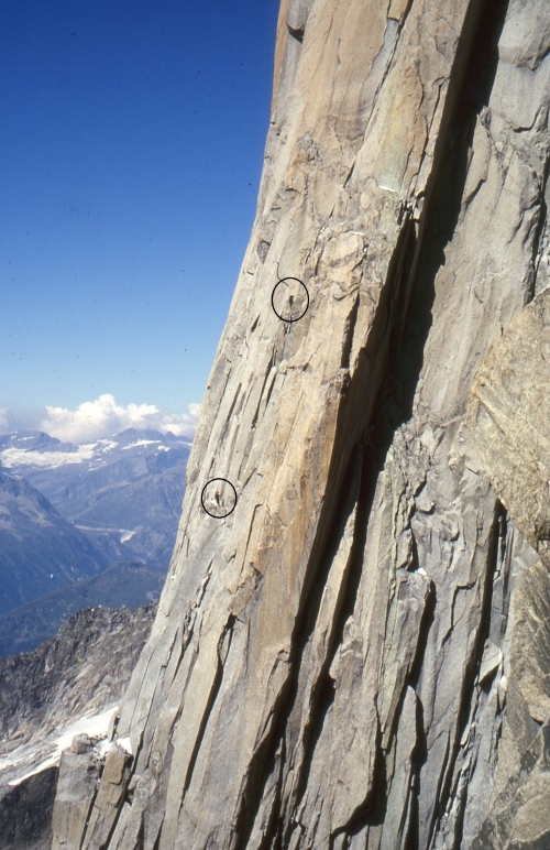 Clare Sheridan on the Bonatti Pillar